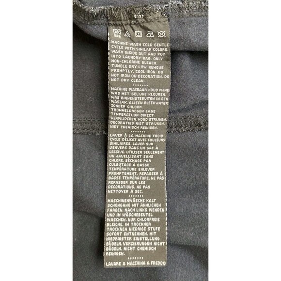 Harley Davidson Woman XL Black Denim Sleeveles Vest Biker Rhinestone Embellished - Picture 6 of 6